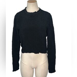 A Piece Apart New York Black chiffon long Sleeve Medium